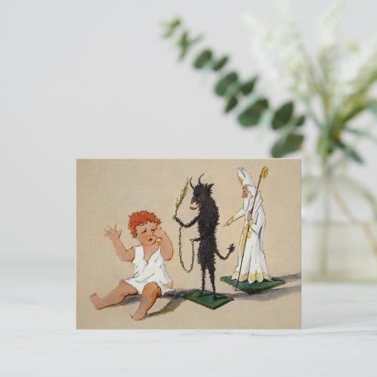 Carte Postale Jouet vintage Krampus (Debout devant)