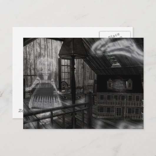 Carte Postale Jouets Dans Le Grenier (Devant / Derrière)