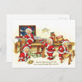 Carte Postale Jouets de Noël pour les bons garçons (Devant / Derrière)