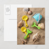 Carte Postale Jouets de plage (Devant / Derrière)
