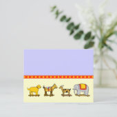 Carte postale Jouets éléphants chèvre chèvre chèvr (Debout devant)
