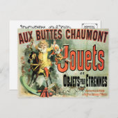 CARTE POSTALE "JOUETS & OBJETS" PUBLICITÉ VINTAGE FRANÇAISE (Devant / Derrière)