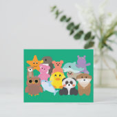 Carte Postale Jouets Remplis (Debout devant)