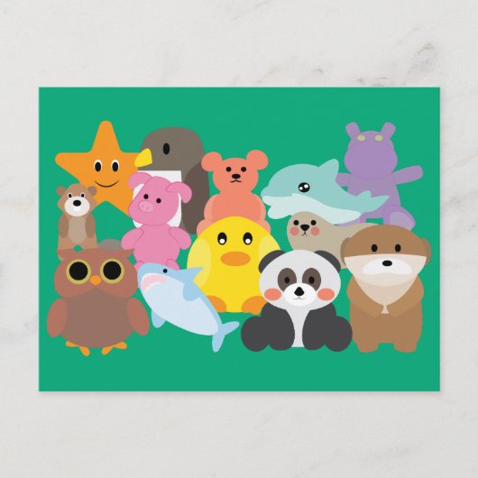 Carte Postale Jouets Remplis (Devant)