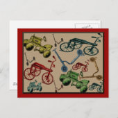 Carte Postale Jouets vintages (Devant / Derrière)