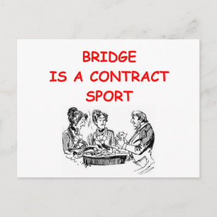 Carte Postale Joueur BRIDGE