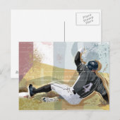 Carte Postale Joueur de baseball 2 (Devant / Derrière)