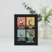 Carte Postale Joueur de basket-ball addict au basket-ball (Debout devant)