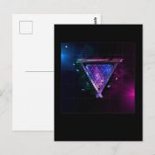 Carte Postale Joueur de billard spatial 8 Ball (Devant / Derrière)