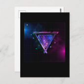 Carte Postale Joueur de Billard Spatial Pool 8 Ball (Devant / Derrière)