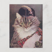 Carte Postale Joueur de cornemuse conversation (Devant)