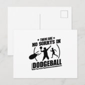 Carte Postale Joueur de Dodgeball | Cadeaux Sport Team Trainer (Devant / Derrière)