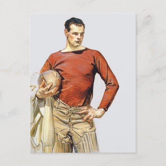 Carte Postale Joueur de football 1913 (Devant)