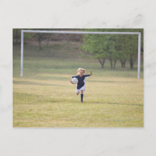 Carte Postale Joueur de football acclamer et hurler