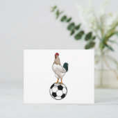 Carte Postale Joueur de football de Rooster Soccer (Debout devant)