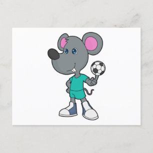 Carte Postale Joueur de football de souris