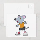 Carte Postale Joueur de handball à main Souris (Devant / Derrière)