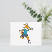 Carte Postale Joueur de handball Handball Fox (Debout devant)