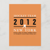 Carte Postale Joueur de hockey (Devant)