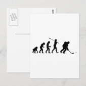 Carte Postale Joueur de hockey sur glace (Devant / Derrière)