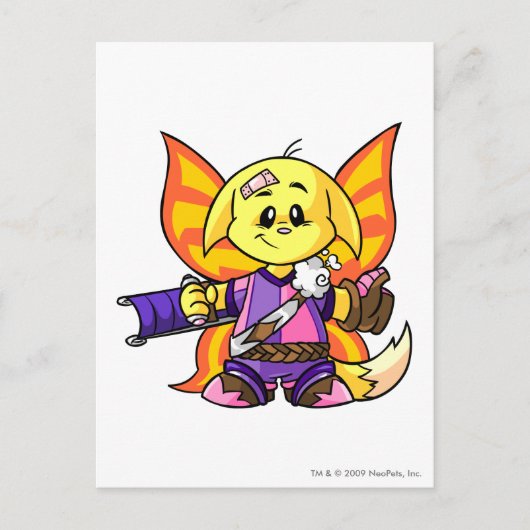 Carte Postale Joueur de Kacheek Faerieland (Devant)