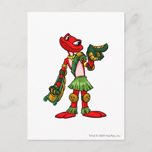 Carte Postale Joueur de l'île du mystère de Nimmo (Devant)