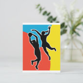 Carte Postale joueur de netball saut de tir blocage (Debout devant)