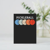Carte Postale Joueur de Pickleball Amateur de Sport (Debout devant)