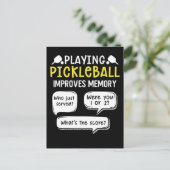 Carte Postale Joueur de Pickleball de sport drôle (Debout devant)
