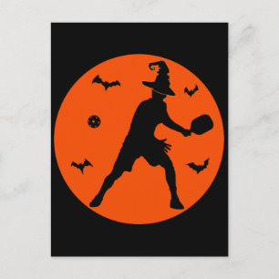 Carte Postale Joueur de Pickleball Halloween