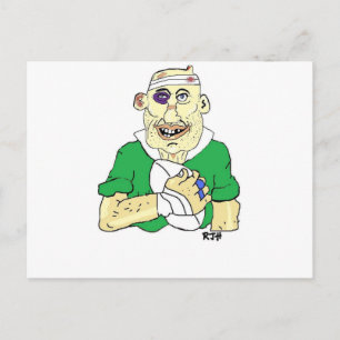 CARTE POSTALE JOUEUR DE RUGBY