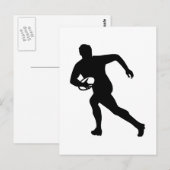 Carte Postale Joueur de rugby (Devant / Derrière)