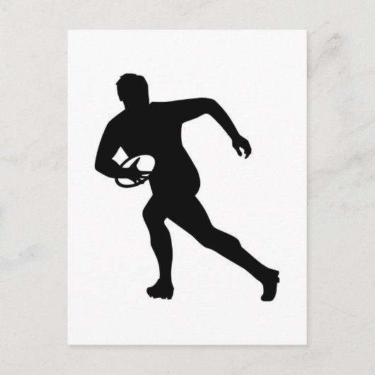 Carte Postale Joueur de rugby (Devant)