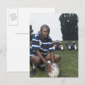Carte Postale Joueur de rugby 2 (Devant / Derrière)