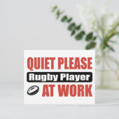 Carte Postale Joueur De Rugby Au Travail (Debout devant)