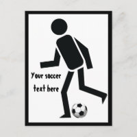 Joueur de soccer et balle cadeau personnalisé