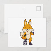 Carte Postale Joueur de soccer Fox Soccer (Devant / Derrière)