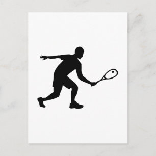 Carte Postale Joueur de squash