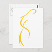 Carte Postale Joueur de tennis (Devant / Derrière)