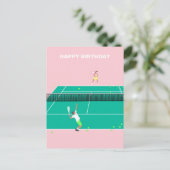 Carte Postale Joueur de tennis de match d'art moderne Joyeux Ann (Debout devant)