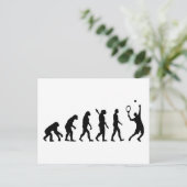 Carte Postale Joueur de tennis Evolution (Debout devant)