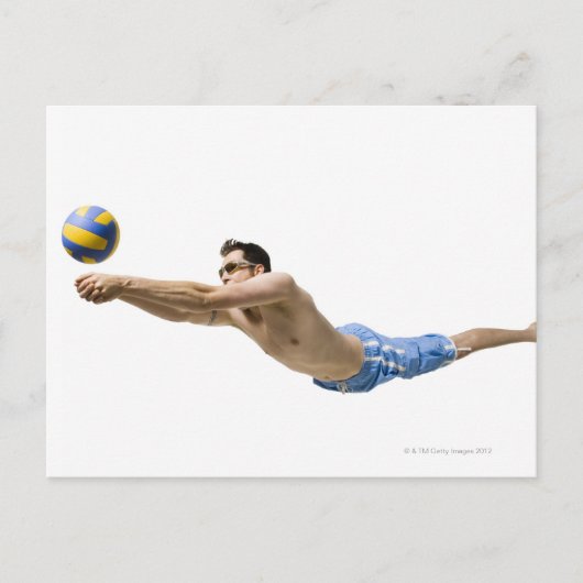 Carte Postale Joueur de volley-ball (Devant)