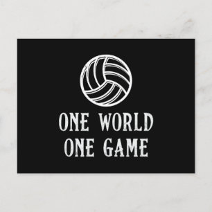 Carte Postale Joueur de volley-ball One World One Game