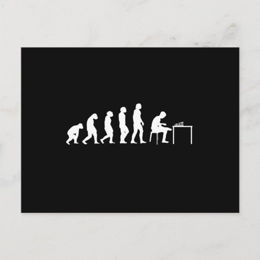 Carte Postale Joueur d'échecs (Devant)