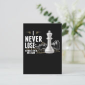 Carte Postale Joueur d'échecs intelligent Jeu de société (Debout devant)