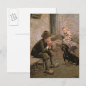 Carte Postale Joueur d'orgue à bouche (Devant / Derrière)