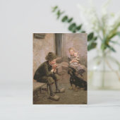 Carte Postale Joueur d'orgue à bouche (Debout devant)