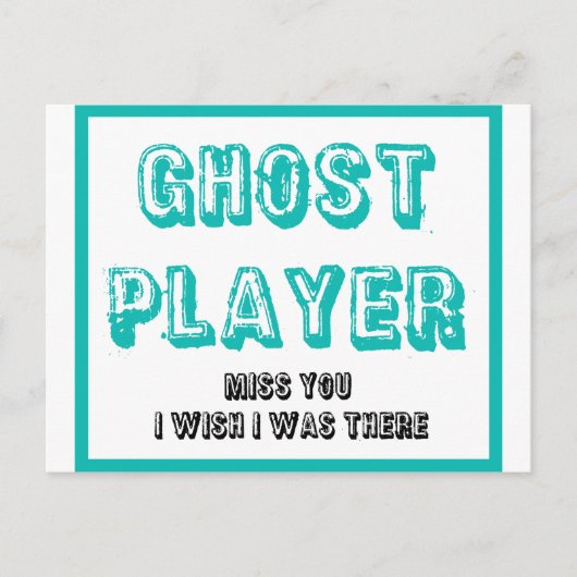 Carte Postale joueur fantôme de bunco (Devant)