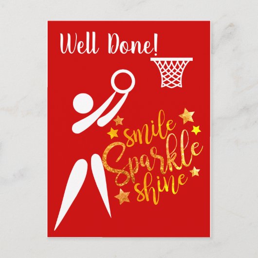 Carte Postale Joueur GS thème bien fait Netball (Devant)