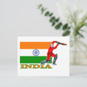 Carte Postale Joueur indien de cricket (Debout devant)